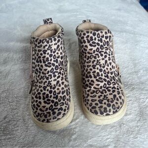 7c Leopard Print Kids Boots